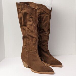Free People Sway Low Slouch Boots, Tan, Women's 39 EU (US 9)